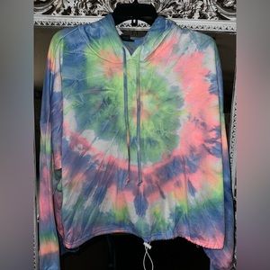 Cute rainbow tie-dye pullover/hoodie
